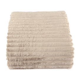 Cobertor King 100% Poliéster Premier Canelado Havan Casa - Bege