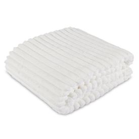 Cobertor King 100% Poliéster Premier Canelado Havan Casa - Off White