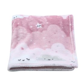 Cobertor Para Bebê Flannel Baby Camesa - Rosa Claro