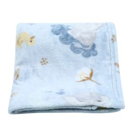 Cobertor Para Bebê Flannel Baby Camesa - Azul