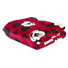 Cobertor Solteiro 100% Poliéster Disney  - Mickey Red