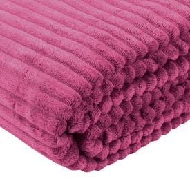 Cobertor Solteiro Montreal 100% Poliéster Havan Casa  - Rosa Malva