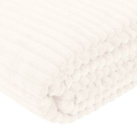 Cobertor Solteiro Montreal 100% Poliéster Havan Casa  - Off White