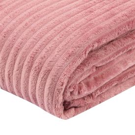 Cobertor Solteiro Montreal 100% Poliéster Havan Casa  - Rosa