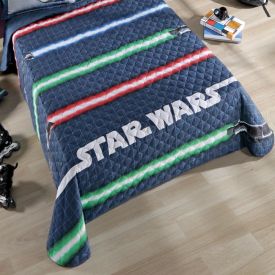 Cobre Leito Casal Star Wars Hedrons 1 Pç - Sabres