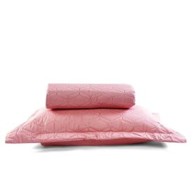 Cobre Leito Solteiro Yaris 2 Pçs - Rosa 