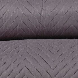 Kit Colcha Casal 100% Poliéster Lisa Versalhes Havan Casa 3 Pçs - Cinza Urbano