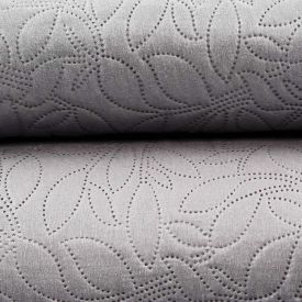 Kit Colcha Casal 100% Poliéster Lisa Versalhes Havan Casa 3 Pçs - Cinza Amianto