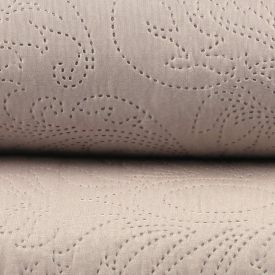 Kit Colcha Casal 100% Poliéster Lisa Rozac 3 Pçs - Bege Cru