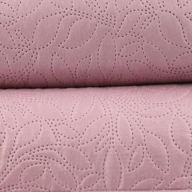 Kit Colcha Queen 100% Poliéster Lisa Versalhes Havan Casa 3 Pçs - Rosa Velho