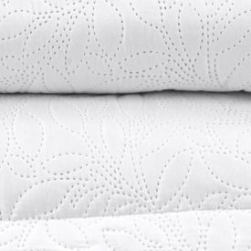 Kit Colcha Solteiro 100% Poliéster Versalhes Havan Casa 2 Pçs - Branco