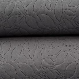 Kit Colcha Solteiro 100% Poliéster Versalhes Havan Casa 2 Pçs - Cinza Amianto