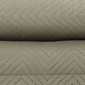 Kit Colcha Solteiro 100% Poliéster Versalhes Havan Casa 2 Pçs - Taupe