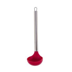 Concha Silicone Havan Casa Com Cabo Inox 30Cm - Vermelho