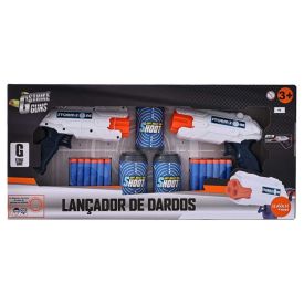 Conjunto 2 Lançadores E Alvos Branco Havan Toys - HBR0306