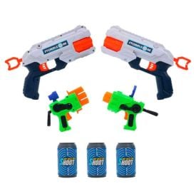 Conjunto 4 Lançadores E Alvos Branco Havan Toys - HBR0307