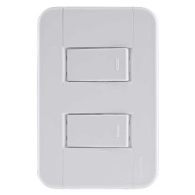 Conjunto 4X2 Com 2 Interruptores Simples 10A Tramontina - 57240040