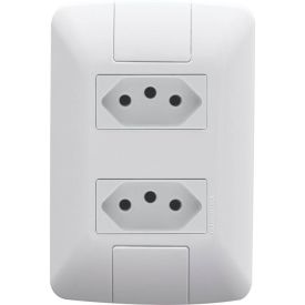 Conjunto 4X2 Com 2 Tomadas 2P+T Tramontina Aria 10 A 250V