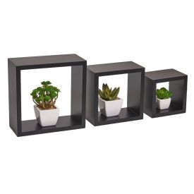 Conjunto De Cubos 3 Peças Jpf Móveis - Preto