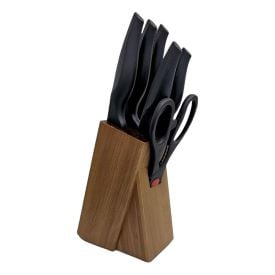 Conjunto de Facas com Suporte Cepo Cross Brinox - 7 Peças