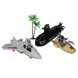 Conjunto Militar Submarino E Jato Havan Toys - HBR0316