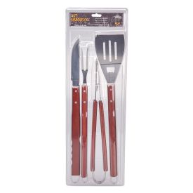 Conjunto Para Churrasco Com 4 Peças Havan - Inox