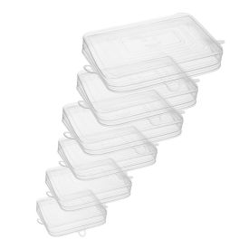 Conjunto Tampas Quadradas Flexíveis Lyor - 6 Peças