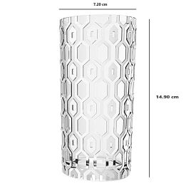 Copo Alto Favos Cristal Ecológico 370Ml