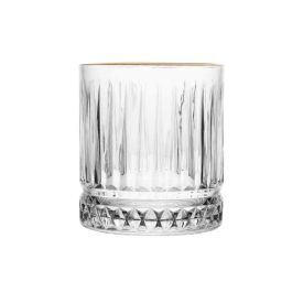 Copo De Whisky Cristal Com Filete Dourado Lyor - 330ml