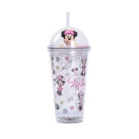 Copo Led com Canudo Minnie Disney 450Ml - Sortido