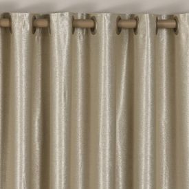 Cortina Para Quarto E Sala 3,60X2,50 M Corta Luz Velvet Requinte Bella Janela - Areia