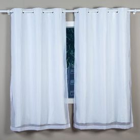 Cortina Blackout Pratika 2,00X1,60 M Lisa Slim Havan Casa - Branco