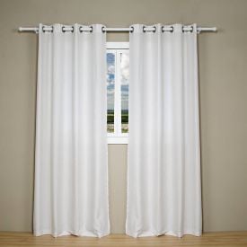 Cortina Para Quarto E Sala Chenille 2,60X2,30 M Havan Casa  - Gardenia Branco 