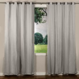 Cortina Para Quarto E Sala  2,60X2,30 M Corta Luz Tecido Brilho Liso - Taupe