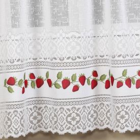 Cortina De Renda Para Cozinha Valencia 2,00X1,20M Havan  - Moranguinho