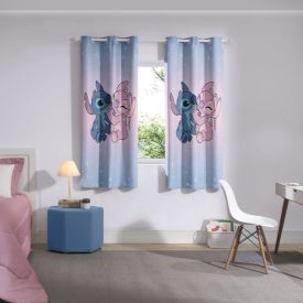 Cortina Infantil Corta Luz 2,40X1,70 M Stitch Disney - Stitch