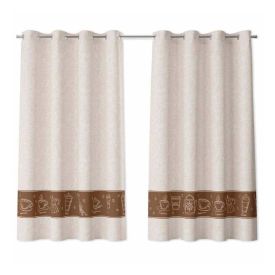 Cortina Para Cozinha Gourmet 2,60X1,20 M Havan Casa - Café