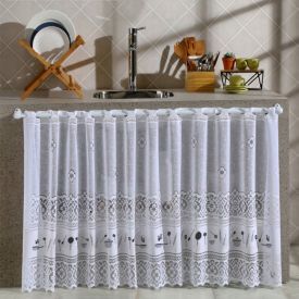Cortina Valencia Para Cozinha Em Renda 200X80cm Havan - Kitchen