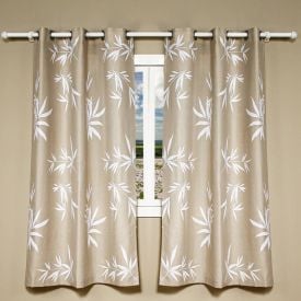 Cortina Para Quarto E Sala 2,40X1,70 M Veneza Havan Casa - Galho Bege 