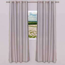Cortina Para Quarto E Sala 2,60X2,30 M Veneza Rústica Havan Casa - Natural