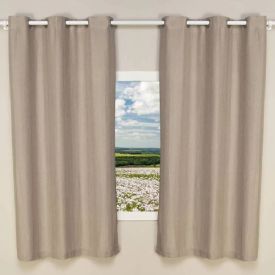 Cortina Para Sala Ou Quarto Rústica Veneza 2,40X1,70 M Havan Casa - Cru
