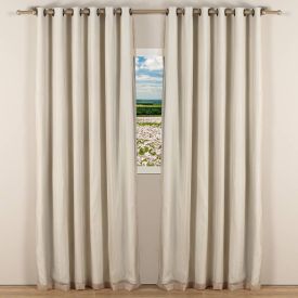 Cortina Pratika 3,60X2,50M Lisa Slim Voil Havan - Areia