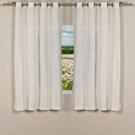 Cortina Para Quarto E Sala 2,60X1,70 M Rústica Madri Havan Casa - Cru