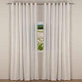 Cortina Rustica Para Quarto E Sala 4,20X2,80M Madri Havan Casa - Cru 