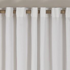 Cortina Rustica 5,40X2,80 M Madri Havan Casa - Branco