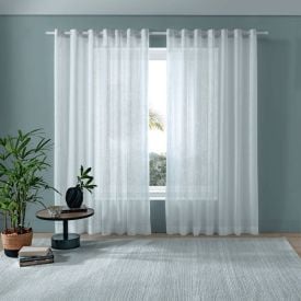 Cortina Rústica Luxor 2,60X2,30 M Havan Casa - Branco