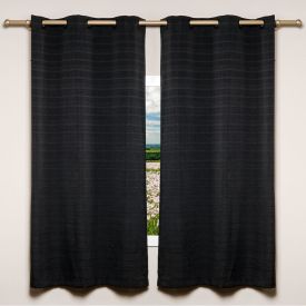 Cortina Para Sala Ou Quarto Rústica Veneza 2,40X1,70 M Havan Casa - Preto