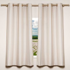 Cortina Para Sala Ou Quarto Rústica Veneza 2,40X1,70 M Havan Casa - Natural