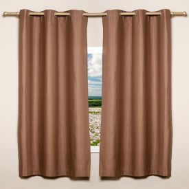 Cortina Para Sala Ou Quarto Rústica Veneza 2,40X1,70 M Havan Casa - Charuto