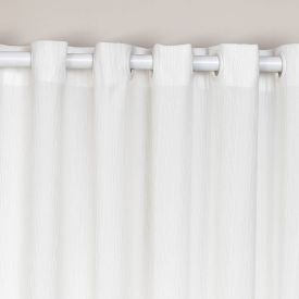 Cortina Para Quarto Ou Sala 4,00X2,30M Rústica Veneza Havan Casa - Branco